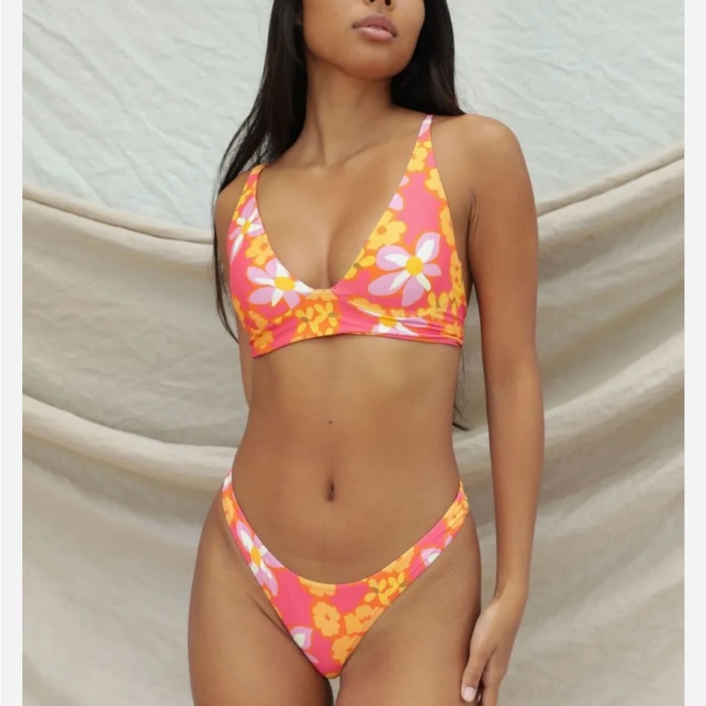 Stone Fox Swim Bikini - Luka Bottoms, Top - Small